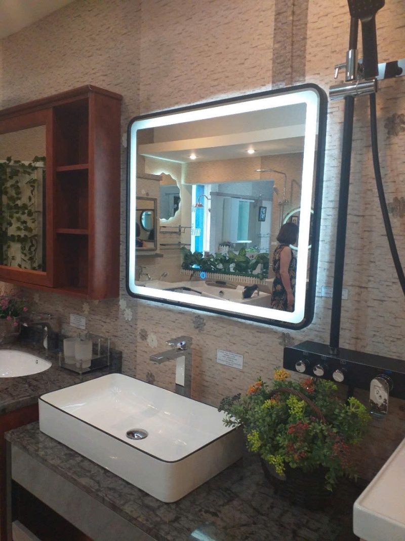 Gương khung nhôm chữ nhật - D805 - Hình ảnh 11